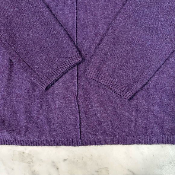 CALVIN KLEIN JEANS Sweater Purple Turtle Neck Long Sleeve Pullover Size … - Picture 4 of 10